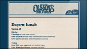 Nyhetsbrev - Lunchmeny Olssons Brygga